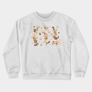 Caramel Eucalyptus Leaves Crewneck Sweatshirt